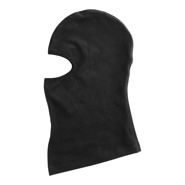 A black Lavex fleece balaclava face mask.