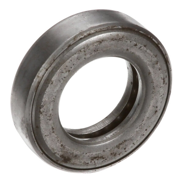 A close-up of a Hobart metal ball bearing ring.