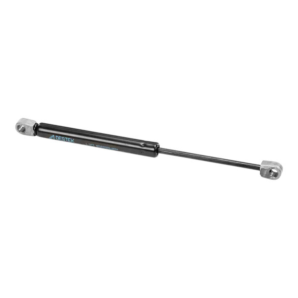 A black metal sub-assembly with metal rods and a long handle.