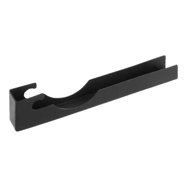 A black plastic holder with a hole for a Hobart drain pan.
