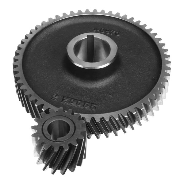 A close-up of a Hobart Pinion Drive Gear with a black center.