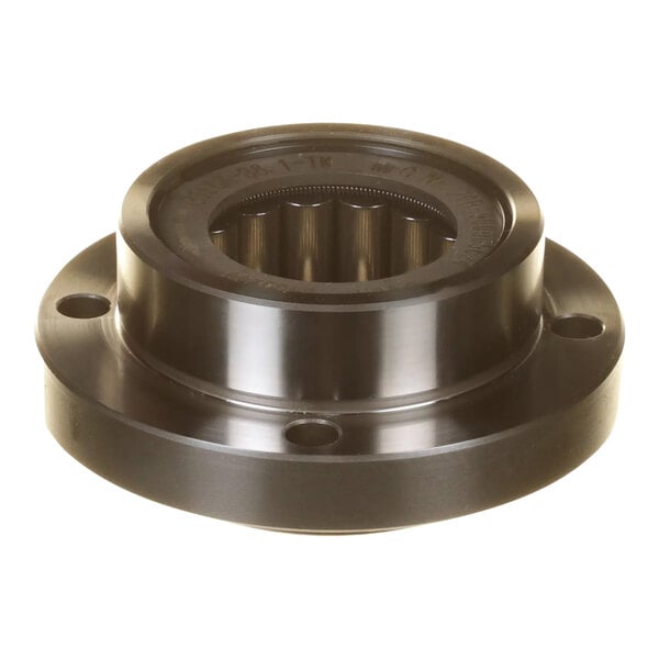 A metal Hobart clutch with a hole in it.