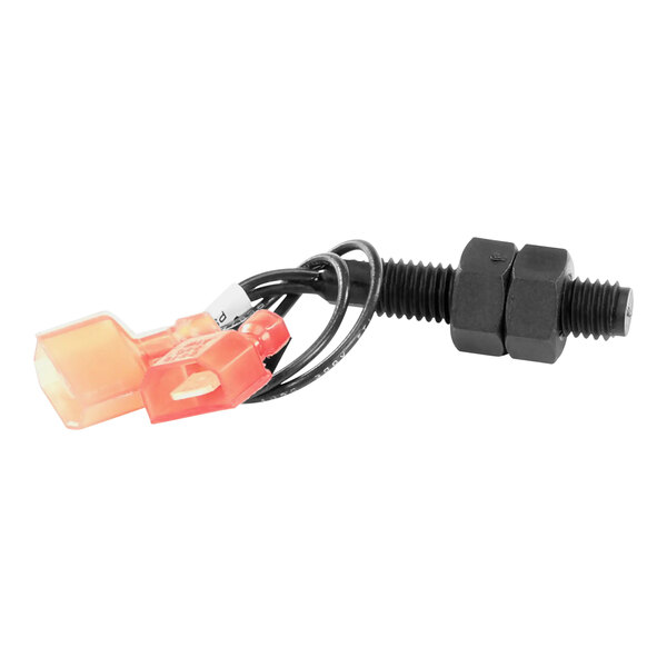 A Hobart reed switch with a red plug.