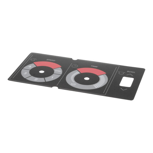 A black and grey Hobart label overlay with red and black circular dials.