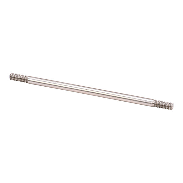 A long silver metal rod with screws on the ends.