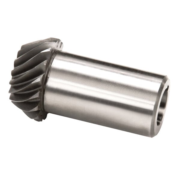 A close-up of a metal gear.