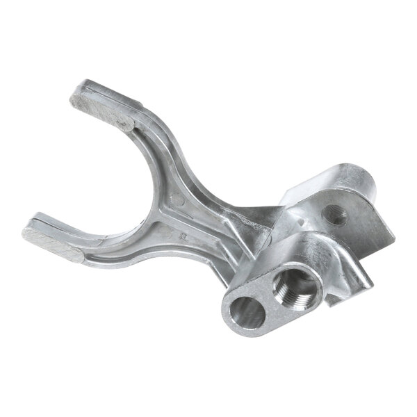 A silver metal Hobart Shifter Yoke with screws.