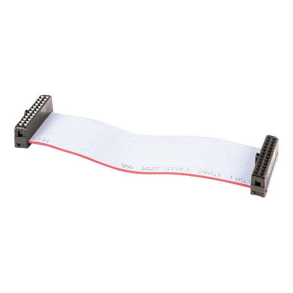 A white and red Hobart jumper cable with a red connector.