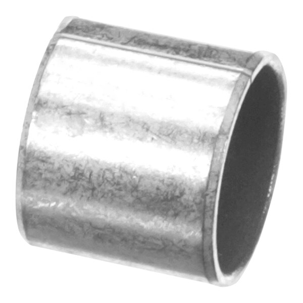 A close-up of a metal cylinder bushing.