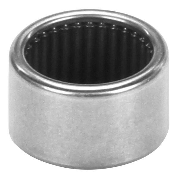 A close-up of a Hobart needle bearing, a round metal cylinder with black inside.