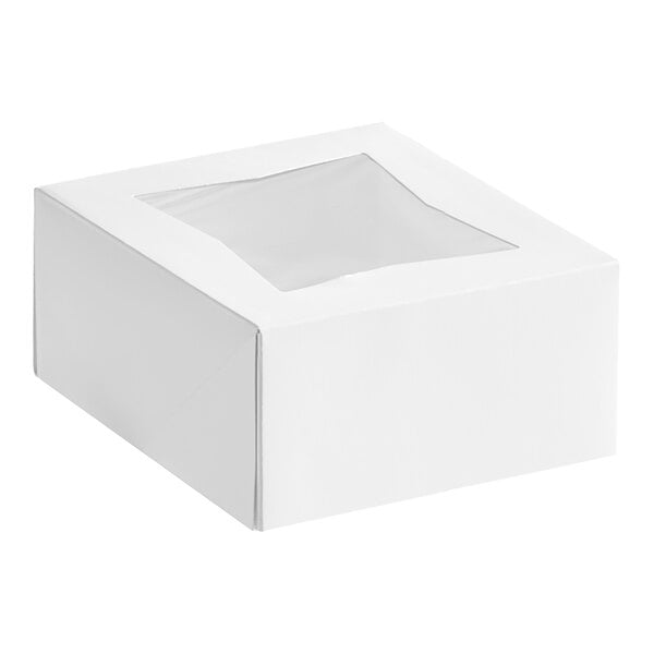 A white Southern Champion bakery box with a window.