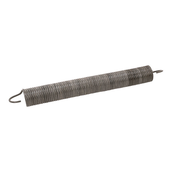 A metal spring with a metal rod on one end.