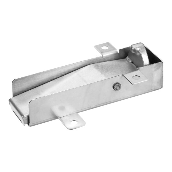 A metal Hobart actuator assembly with screws.