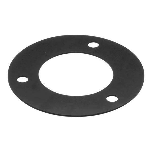 A black Hobart gasket with holes.