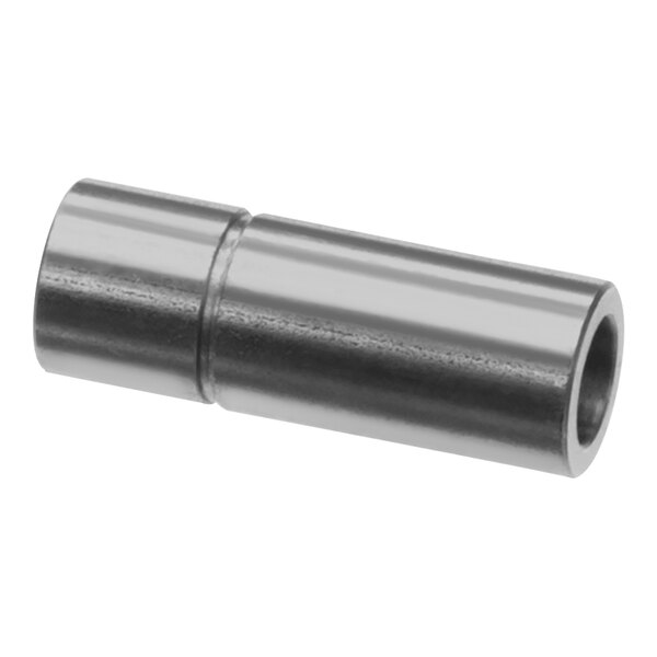 A metal cylinder with a hole in it.