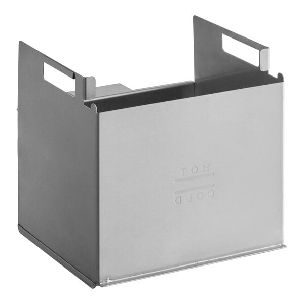 A stainless steel 8-liter vat assembly for a Perfect Fry fryer.