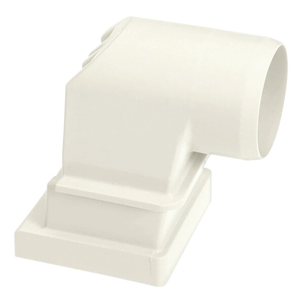 A white plastic Hobart manifold elbow on a white background.