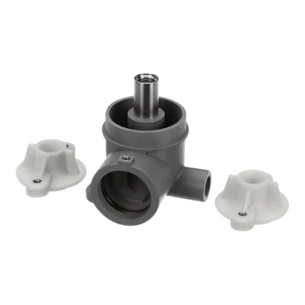 A grey and white plastic Hobart upper manifold vent kit with screws.
