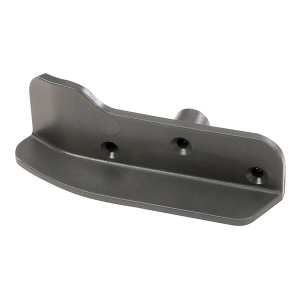 A gray metal Hobart thumb guard with two holes.