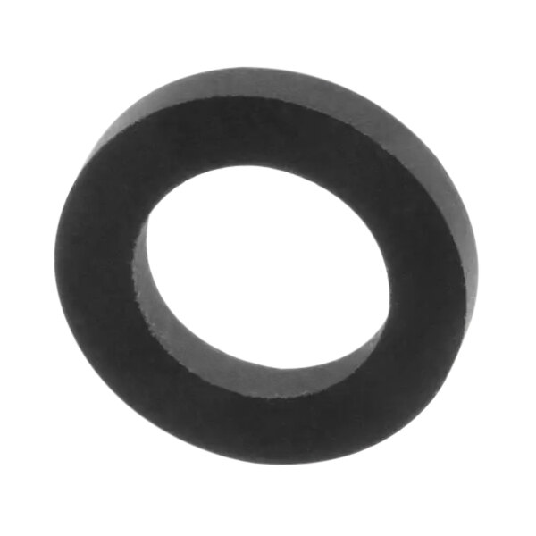 A black circle rubber washer.