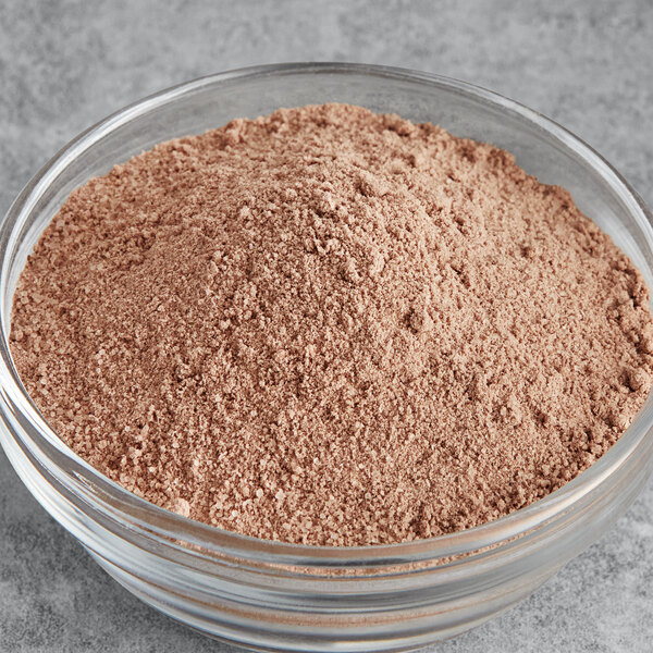 A bowl of Gilster-Mary Lee chocolate pudding powder.
