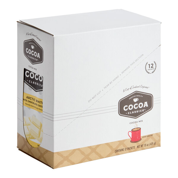 Cocoa Classics Arctic White Chocolate Cocoa Mix Packet - 72/Case