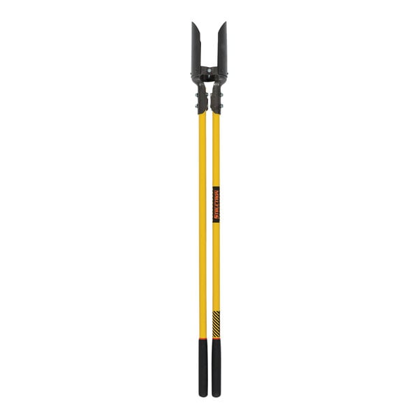 Seymour Midwest Structron Power Hercules Post-Hole Digger with yellow and black fiberglass handles.