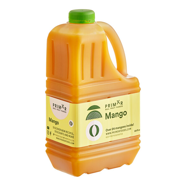 A jug of Primor Mango Puree.