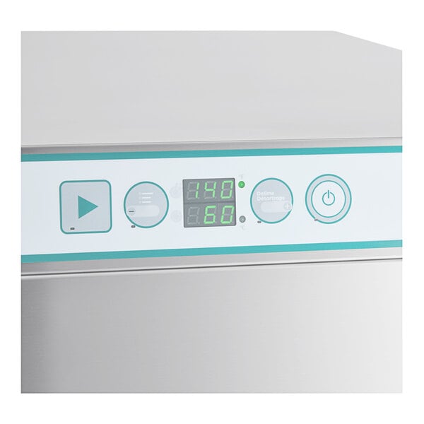 The digital display on a Noble Warewashing LT-DT51 door-type dishwasher.