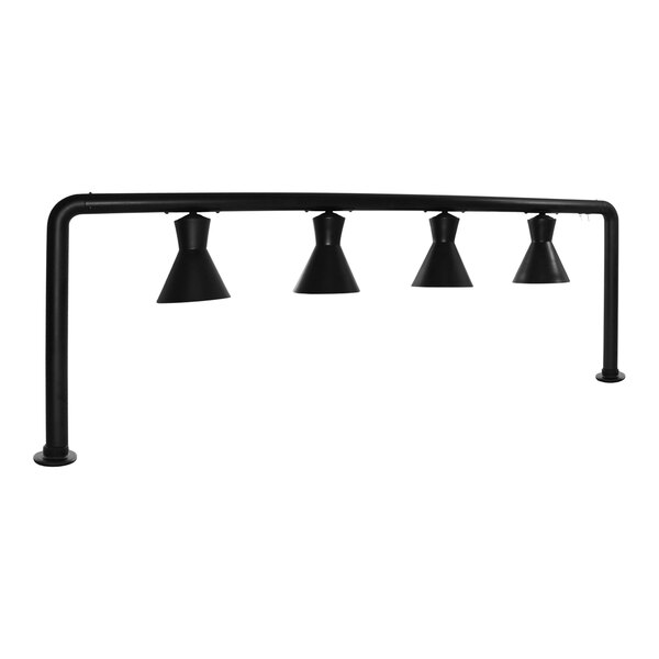 A black metal Hanson Heat Lamp with four 300-style bulbs.