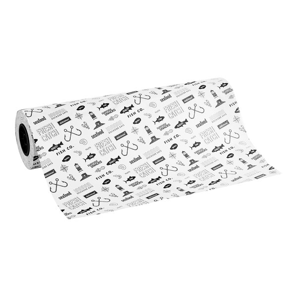 A white rectangular roll of Choice Fresh Catch Butcher Paper.
