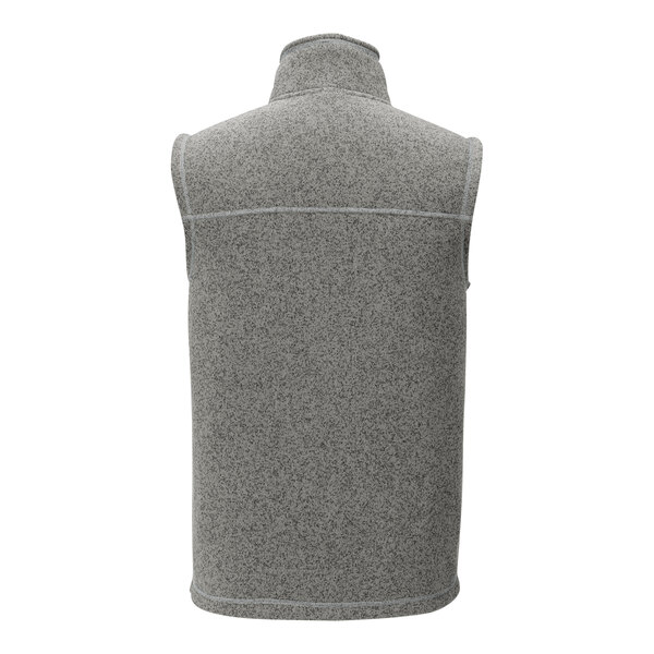 A medium grey The North Face sweater vest.
