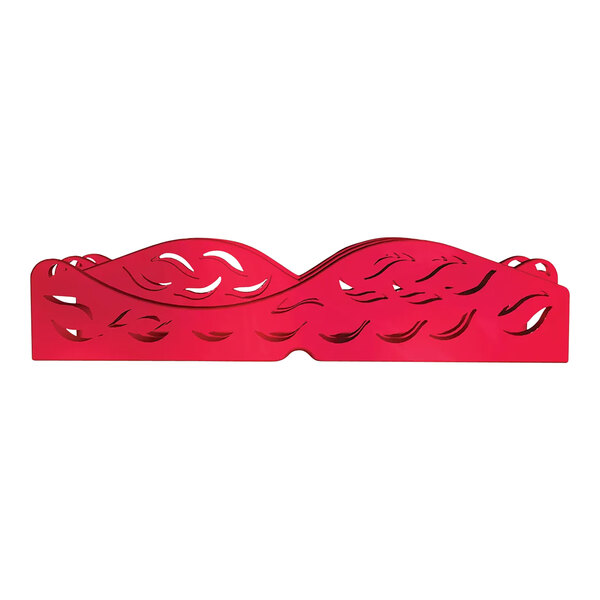 A red heart-shaped WizKid air freshener with a white background.