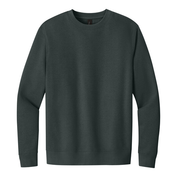 A charcoal District fleece crewneck sweatshirt.