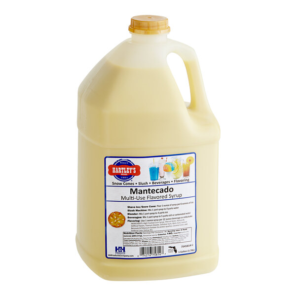 Hartley's Mantecado Snow Cone Syrup 1 Gallon