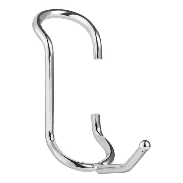 A silver metal Regency all-purpose hook with a round end.