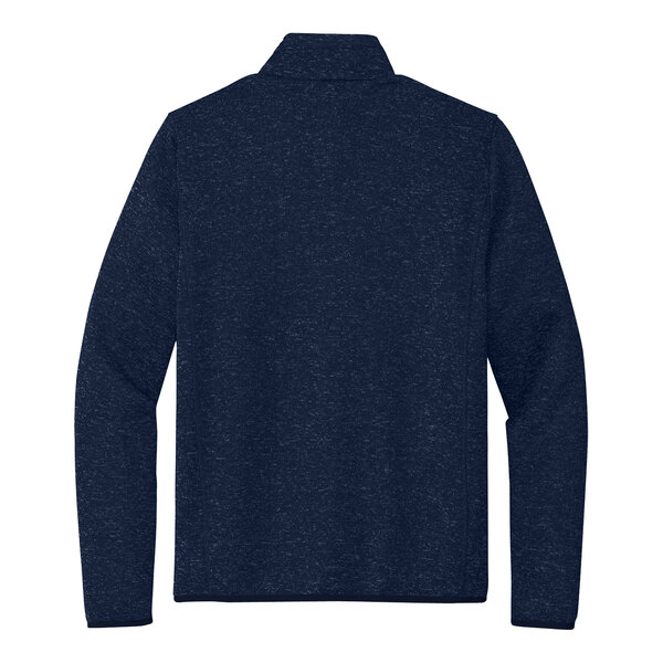 A Port Authority River Blue fleece sweater jacket with a half-zip.
