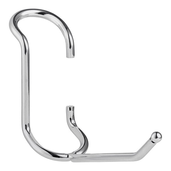 A silver metal Regency all-purpose hook with a round end.