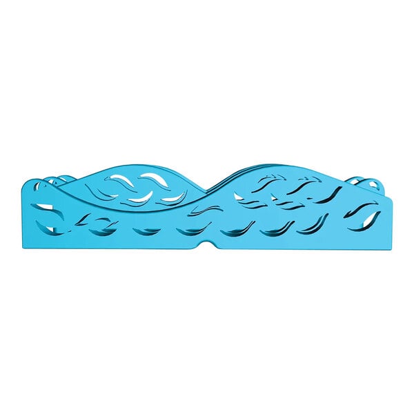 A blue WizKid air freshener with a wave cut out design.
