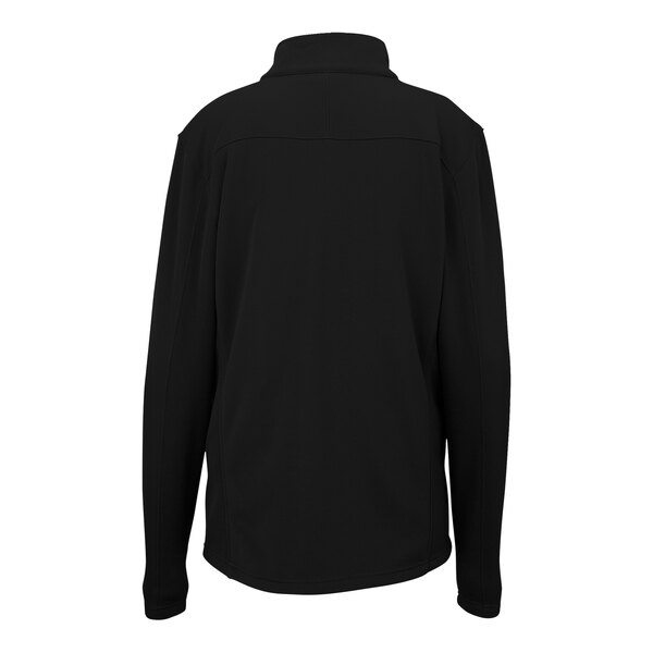 A black Edwards fleece jacket with a zipper.