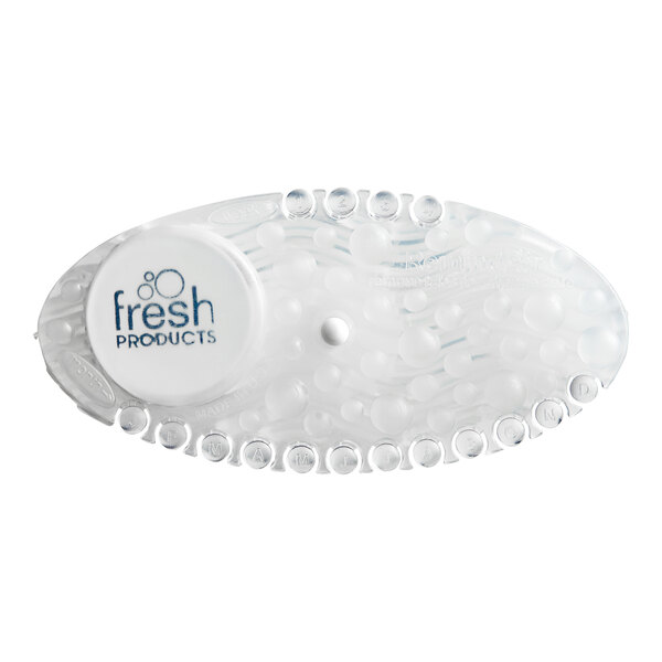 A white plastic Fresh Products Curve air freshener holder.