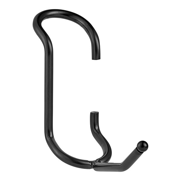 A black metal Regency all-purpose hook with a hook on it.