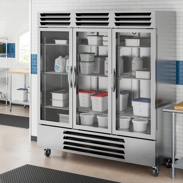 Beverage-Air FB72HC-1G 75" Vista Series Glass Door Reach-In Freezer