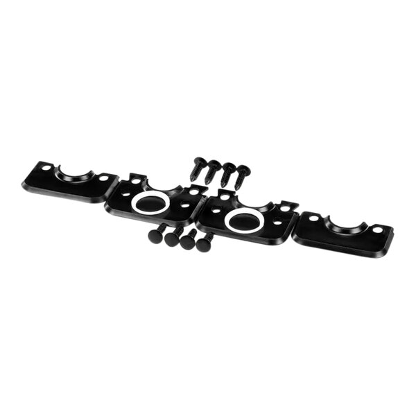 A Taylor black plastic grease shield kit assembly with black metal brackets and screws.