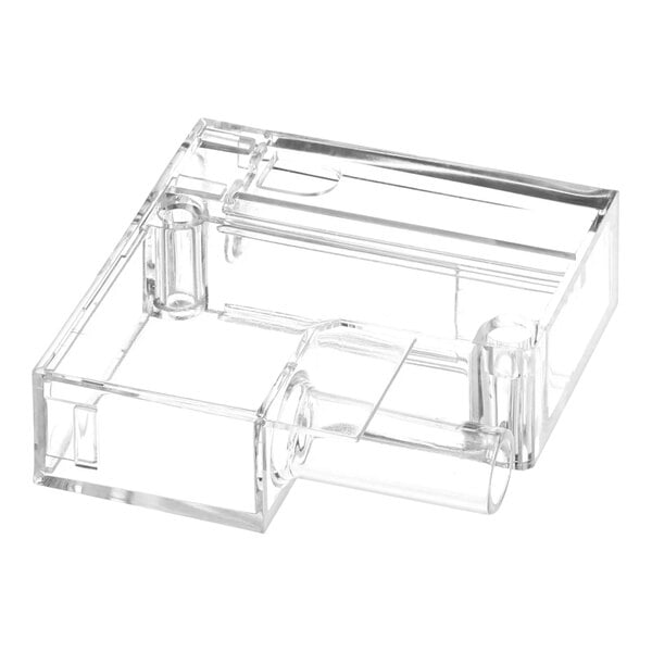 A clear plastic Everest Refrigeration SS15-00 Condensate U-Trap with holes and a handle.