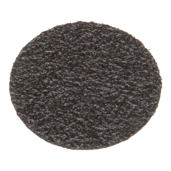 A black round non-slip foot pad.