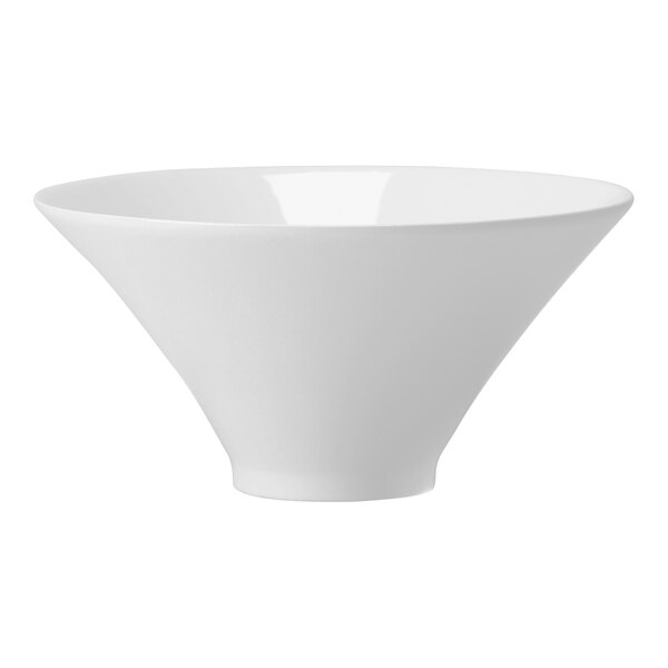 A Steelite Distinction Axis white china bowl with a large bowl on top.