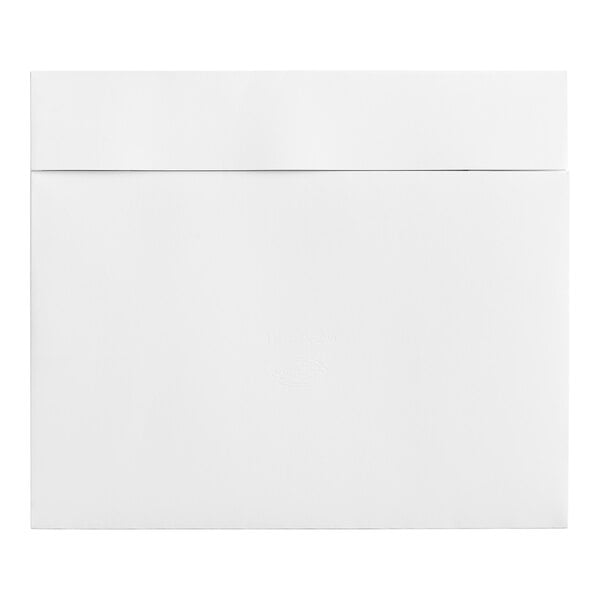A white rectangular Southern Champion Bakery Box with a white envelope flap.