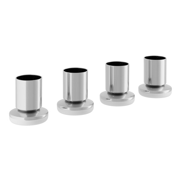 Stainless steel Lancaster Table & Seating glides.