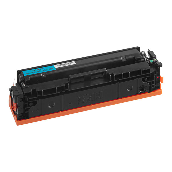 A Point Plus cyan toner cartridge for a Canon printer.